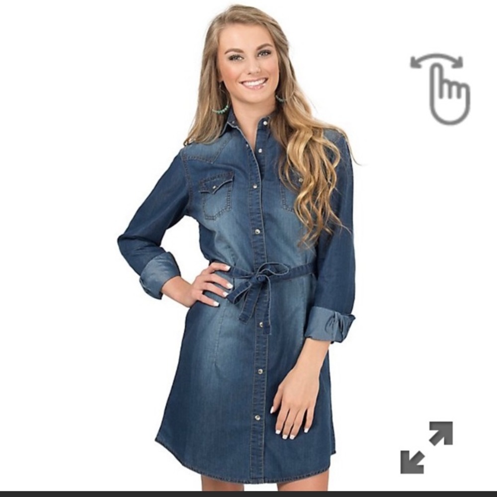 Super cute Wrangler Denim Dress!🤠❤️❤️